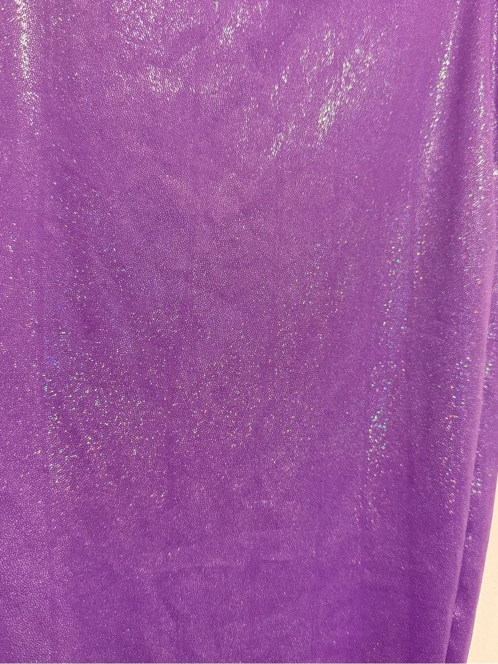 Purple Mermaid Skirt with Ruffled Hem